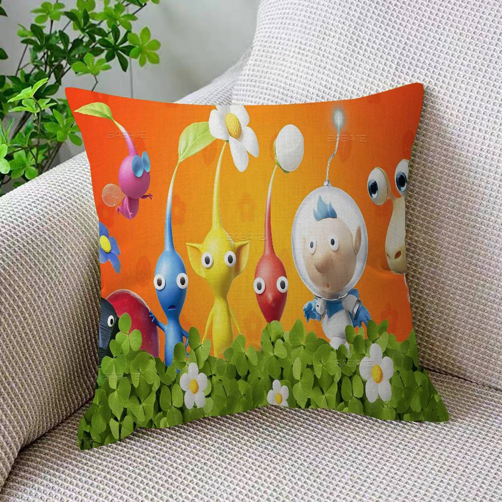 Pikmin Game Anime Pillow Anime Pillow Sofa Bed Head Pillow Cover Cushion Cover 45x45 Cm Fashion