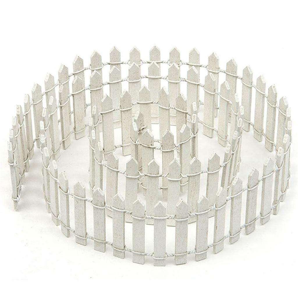 5*100 см Мини Деревянная Творческая Имитация Маленький Забор Домашний Сад DIY Украшения Ландшафтный Сказочный Сад Фигурки Миниатюры Ремесла