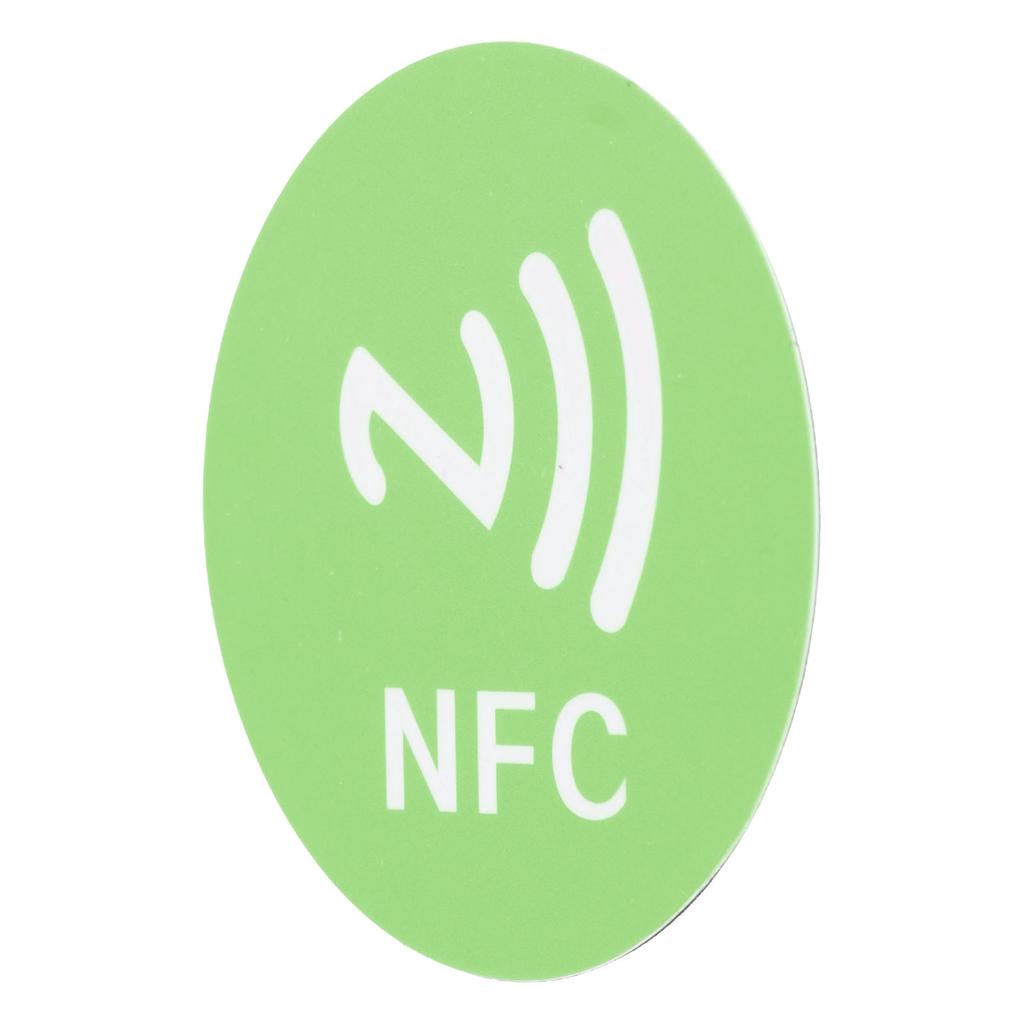 20 шт. NFC-стикеров Компактные Портативные Устойчивые к помехам Перезаписываемые CUID NFC-наклейки для устройств с поддержкой NFC Зеленые