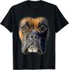 Animal Lover Gift Boxer Face Funny Dog Lovers Gift Unisex T-Shirt