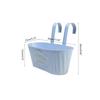 FLOWERS &; GARDEN Metal Wall Flower Pot with Double Hook, Garden Decoration, Balcony