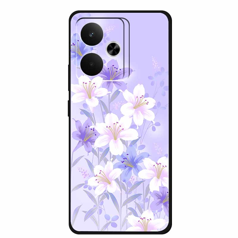 Для телефона Realme GT 7 T 7T Чехол Модные Фото Черный Силикон Мягкая Задняя Крышка Чехол Для Realme GT 7T GT7 7 T Чехол GT7T Coque Capa