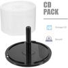 DOITOOL Empty Cd Storage Bucket Portable Dvd Holder Container for 50 Discs Clear Cd Storage Holder Protects against Dust and Moisture Compact