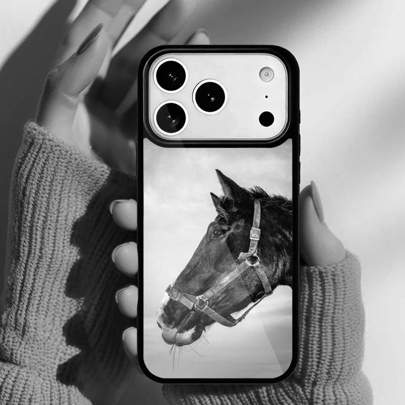 Красивый Чехол для Телефона с Изображением Лошади для iPhone 17 16 15 14 13 Pro Max Задняя Крышка для 12 11 Pro Coque