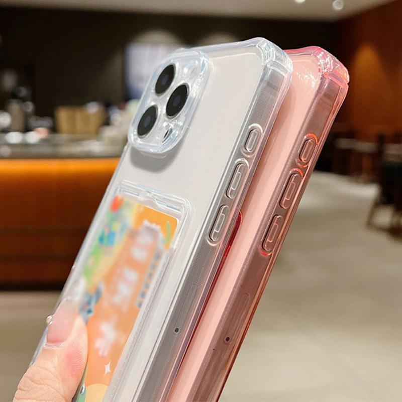 Мечтательный Фиолетовый Чехол-Кошелек с Отделением для Карт Для iPhone 18 Pro Max Для iPhone 17 16 15 14 13 Pro Max 17E Прозрачная Крышка с Держателем для Карт