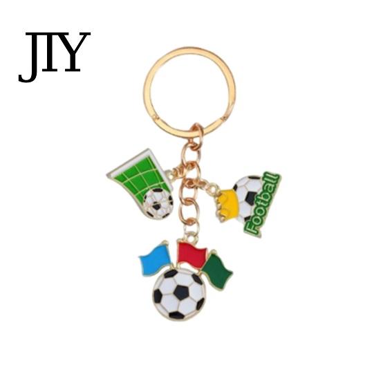 Colorful Enamel Keychain Football Peripheral Keychain, Jersey with Durable Metal Keyring Color, Lightweight Portable Sports Fan Accessory