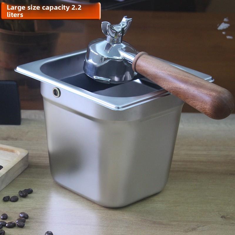 Контейнер для отходов эспрессо Coffee Knock Box для бариста, противоскользящий контейнер для отходов эспрессо, контейнер для отходов от кофемолки, ведро для кофейной гущи
