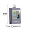 Многофункциональный USB Type-C Тестер LED Цветной Дисплей DC 4,5-50В 0-12А 600Вт USB Амперметр Измеритель Мощности Алюминиевый Сплав