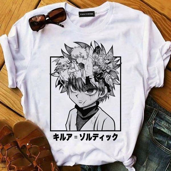 Футболка Hunter X Hunter Hisoka Morow Hxh, женская футболка с героями мультфильмов Harajuku 90S, женская футболка с короткими рукавами, летняя одежда