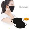 2Pcs Cotton Dustproof Mouth Mask Unisex Korean Style Black Cycling Anti-Dust Facial Protective Cover