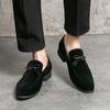 Fashion Leisure and Comfortable Men's Driving Shoes Loafers Fashionable Design Style Party Wedding Strolling Men's Classic Black Shoes