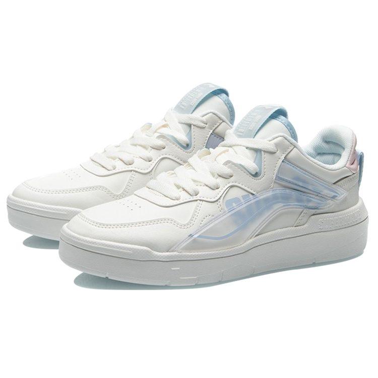 Li Ning Wave Superwave Lo Нескользящие Дышащие Легкие Износостойкие Скейтборд-обувь Женская Бело-синие AECR004-3