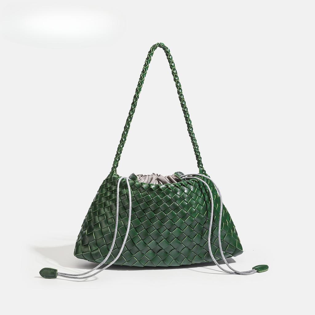 Fashionable Hand-woven Bag, Hand-held Vegetable Basket, Shoulder Bag, Unique and Trendy Small Square Bag