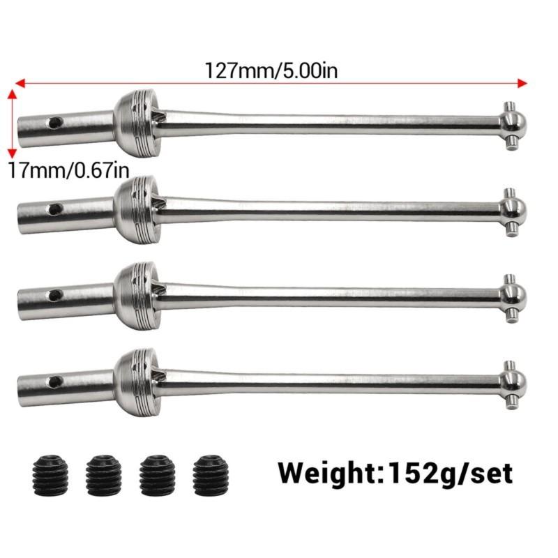 Metal Front And Rear Drive Shaft CVD For MJX 7303 7304 RC Car- Upgrade Parts Accessories