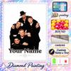 Backstreet Boys 5D DIY Diamond Painting Custom Name Text, Full Drill Rhinestone Mosaic Art Home Gift