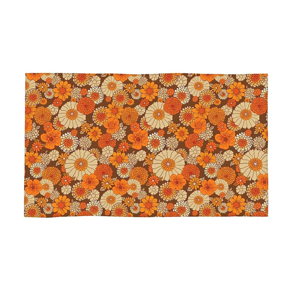 Ретро маргаритки 70-х, Винтажный Flower Power Бохо Мягкое полотенце для лица Быстросохнущее для бассейна и ванной Хлопковые полотенца Впитывающие Быстро