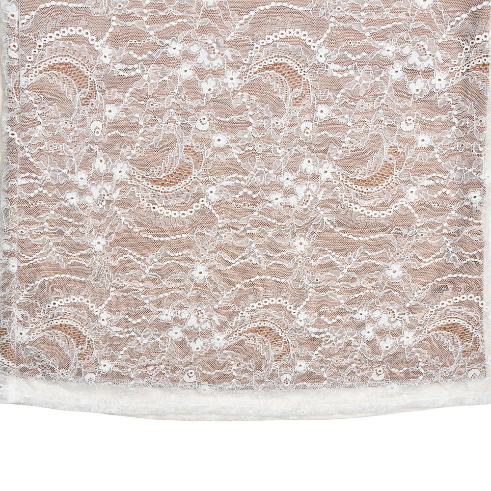 Lace Splicing Backless Halter Split Long Dresses