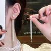 Pearl Tassel Earrings for Round Faces - Slimming, Elegant, High-End Design for Women