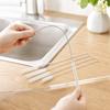 5pcs Soft Hair Tube Cleaner Brush Stainless Steel Handle Bottle Cleaning Brush  For Straw Bottles