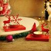 Pack of 2 Christmas Reindeer Tealight Candle Holder Stand for Table Decoration Indoor Outdoor Xmas Decor  for Home Church Office Gift