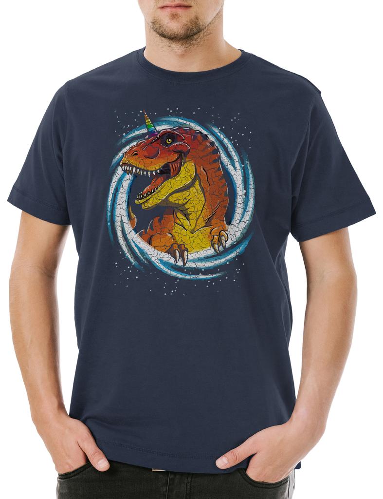 Unicorn Rex Herren T-Shirt Tyrannosaurus T-Rex Dinosaurier Einhorn Dino Dinosaur