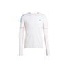 Adizero Letter Print Stitch Decoration Round Neck Long Sleeve T Shirt Men Tops White IL9070