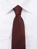 Brand Necktie Made In Japan Silk Jacquard Weave Pin Dot [Michiko London] 100% (C Pattern Wine)