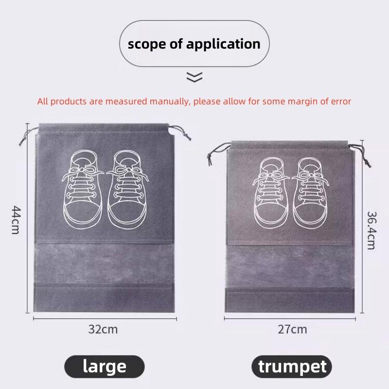 5 шт. Органайзер для хранения обуви, сумки, нетканые, дорожные, портативные, водонепроницаемые, карманные, для одежды, прозрачные, подвесные сумки