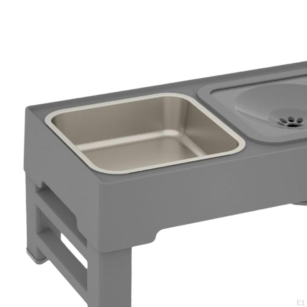 Миски,Миска для собаки и миски,Двойная миска с регулируемой высотой для мелких и средних собак и кошек