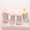 2023 Kids' Fleece-lined Snow Boots for Girls - Sequin Princess Design