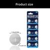 Pack of 10 AG10 LR1130 Button Cell Batteries LR1130 Button Batteries for Watches Remotes Long Lasting Power Supply
