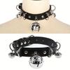 Панк-готический стиль PU кожа искусственная бижутерия ошейник браслет браслет, мужской женский любовник ожерелье праздничный костюм для вечеринки