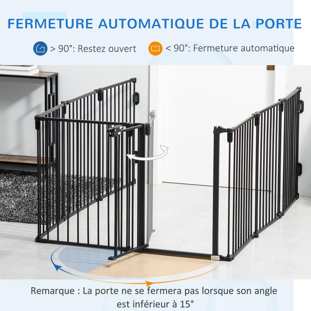 Fireplace Safety Barrier, 8-Panel Dog Playpen, Gate