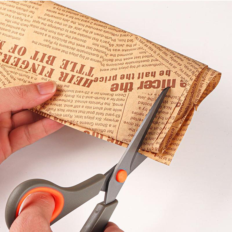 Титановые ножницы с антипригарным покрытием, профессиональный нож для резки из нержавеющей стали с удобной ручкой