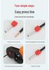 KST TE1008/1010/1012 Purple Copper Two-Wire Pre-insulated Cold Crimp Terminal Lug