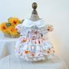 Dog Dress for Small Dogs Floral Girl Puppy Dress Breathable Cute Princess Doggie Dresses Spring Summer Pet Cat Clothes