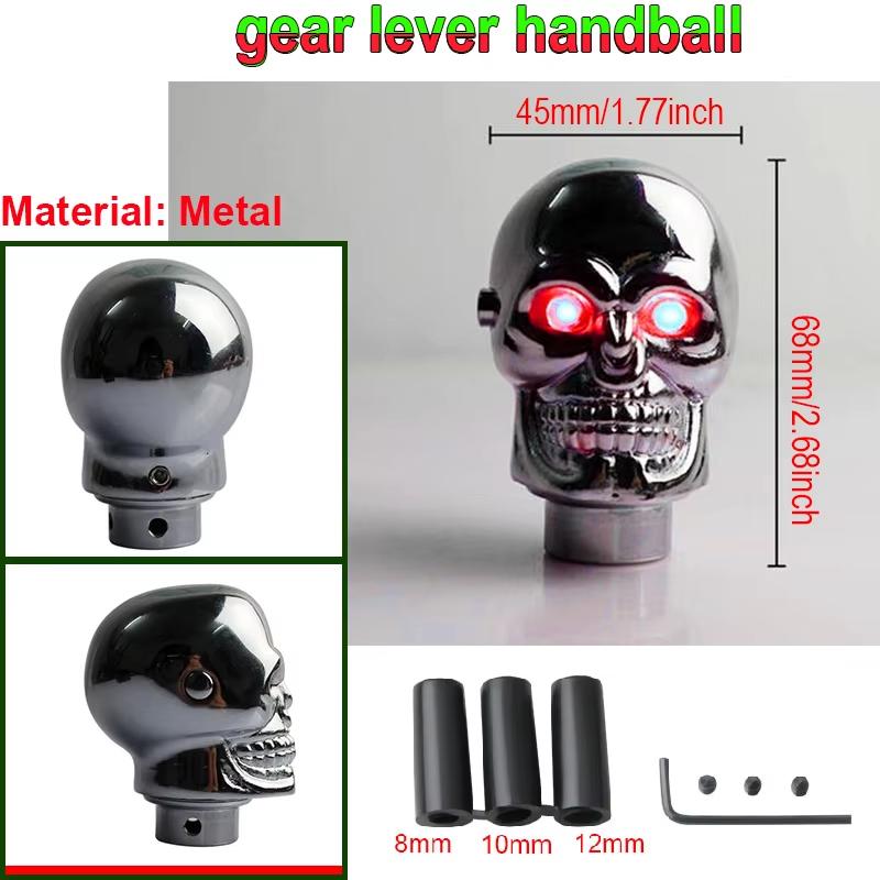 Personalized Universal Manual Head Rod Automotive Accessories LED Lights Shift Handle Skeleton