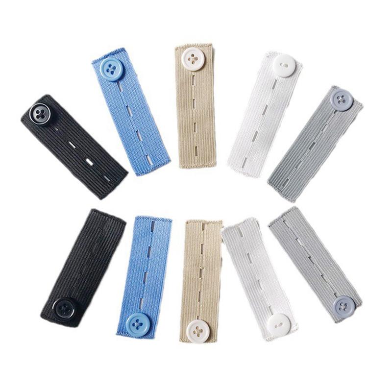 10 Pieces/Pack Waistband Extension Buckle Overweight Men Oversized Pregnant Women Adjustable Elastic Fit Pants Multi Colored
