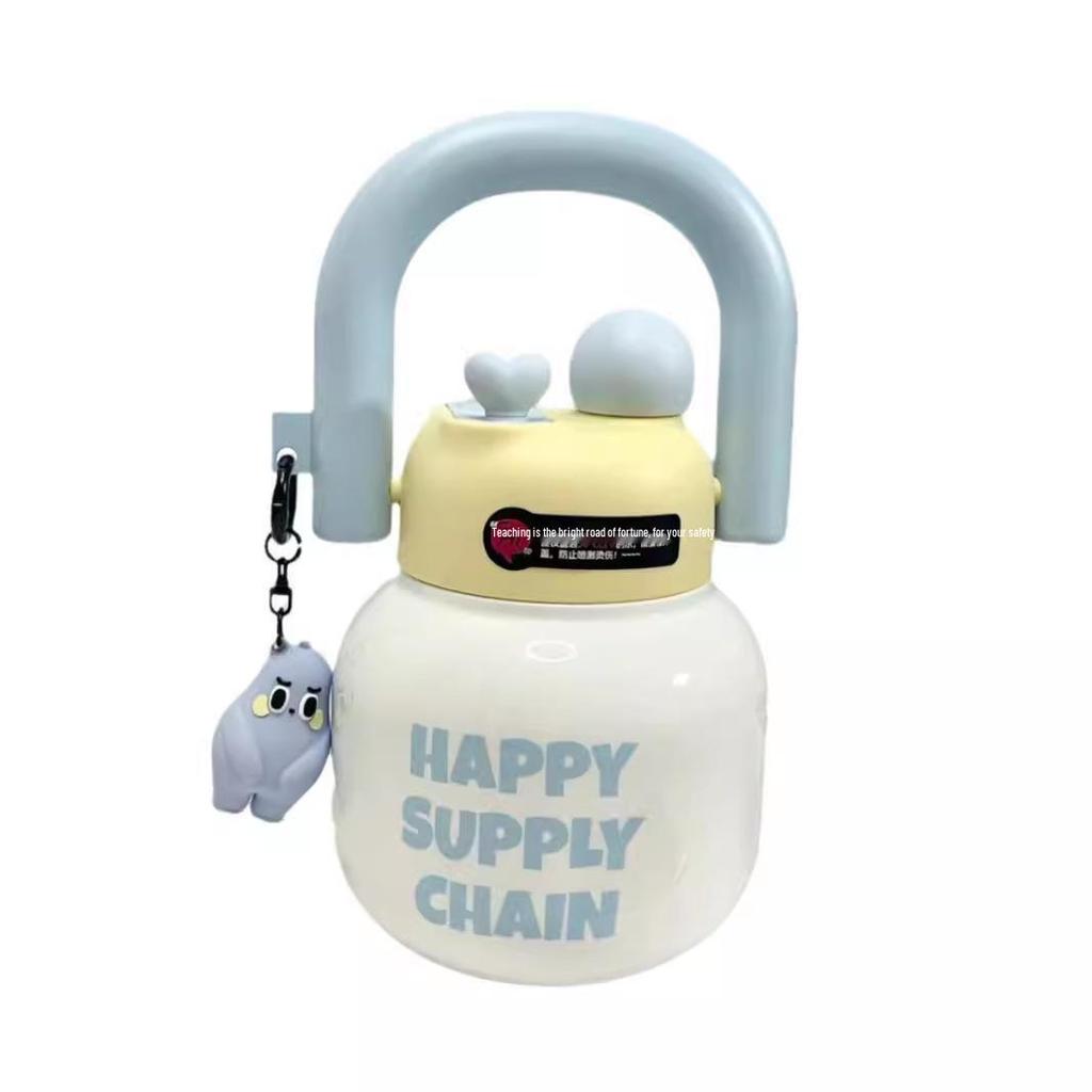 316 Stainless Steel Insulated Water Bottle with Double Spout and Tea Compartment