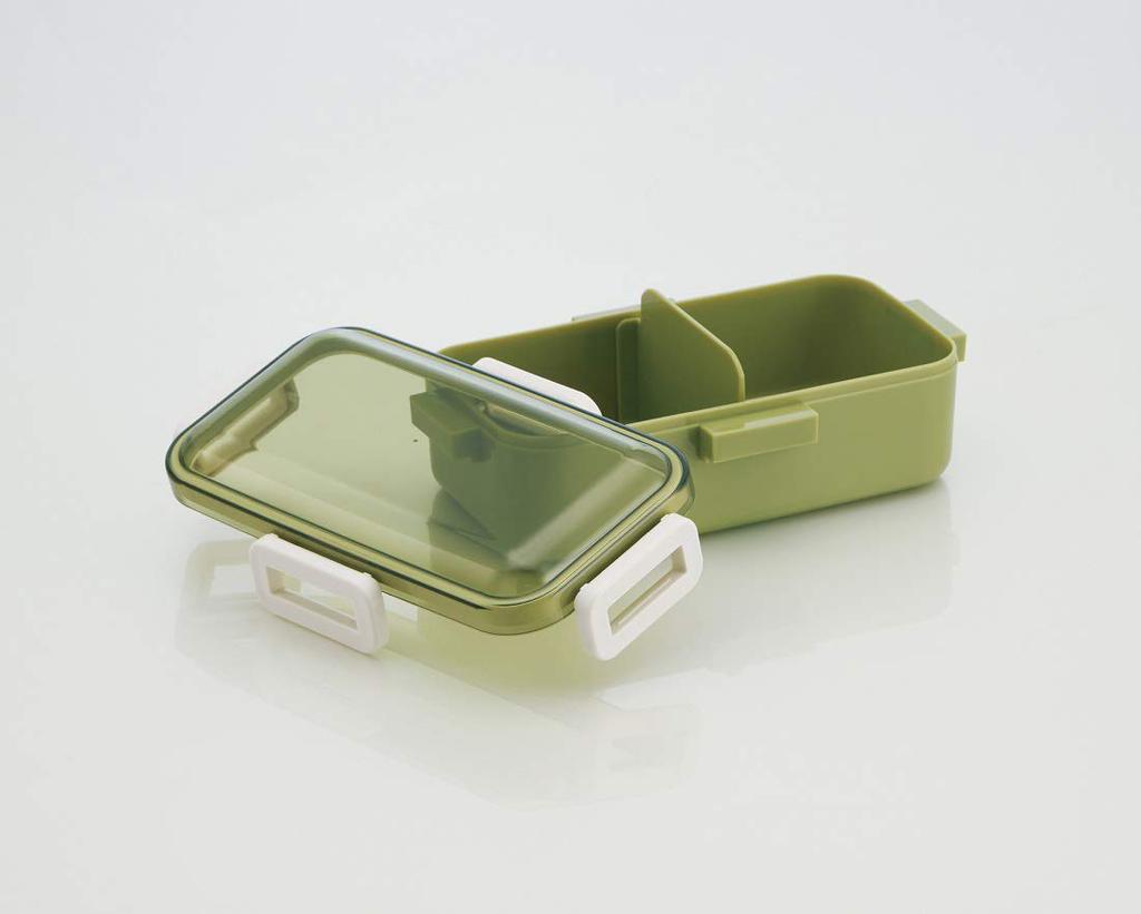 Skater Antibacterial Bento Retro French Made in PFLB6AG Ag+ Box, 530ml, Design, Green, Japan,