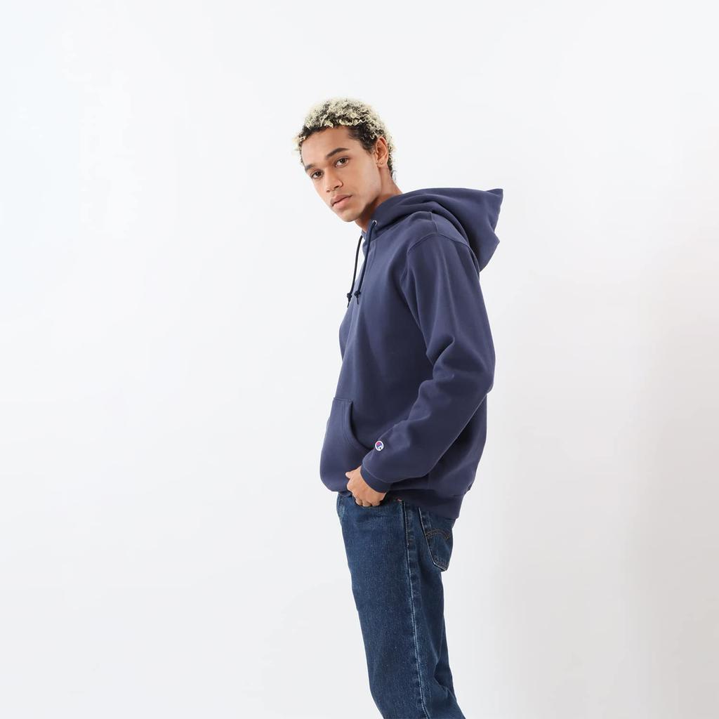 Parka Sweatshirt Sweatshirt Long Sleeve Brushed Lining Standard 9oz Hooded Sweatshirt MADE IN USA Navy M [Champion] C5-P101 Men's