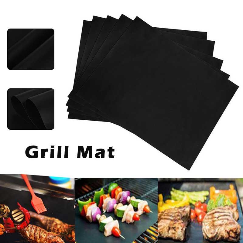 10PCS Non-Stick BBQ Magic Grill Mat Perfect for Baking On Gas Heat Resistant