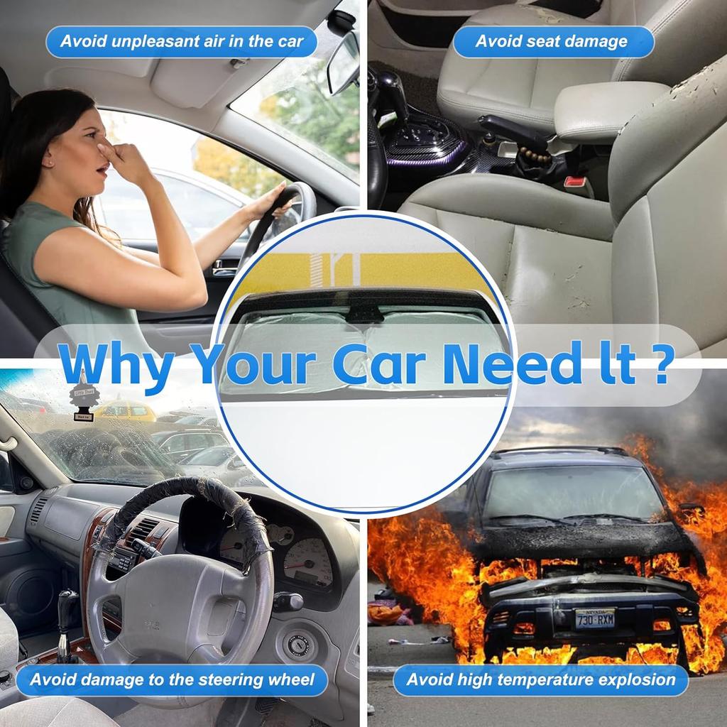 Козырек лобового стекла подходит для Toyota Highlander 2020-2024, двухслойный 240T солнцезащитный козырек на переднее окно, солнцезащитный козырек на заказ, складной солнцезащитный козырек, блок УФ