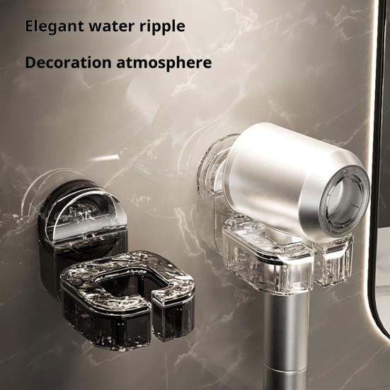 Настенный держатель для фена и выпрямителя с присоской, легкое вращение