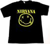 NIRVANA Футболка с смайликом Тур Курт Кобейн Рок Футболка Мужская Черная Новая Унисекс Футболка