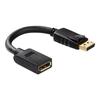 Rallonge De Câble DisplayPort Purelink PureInstall PI175 - 10 Cm - Support 4K - Noir