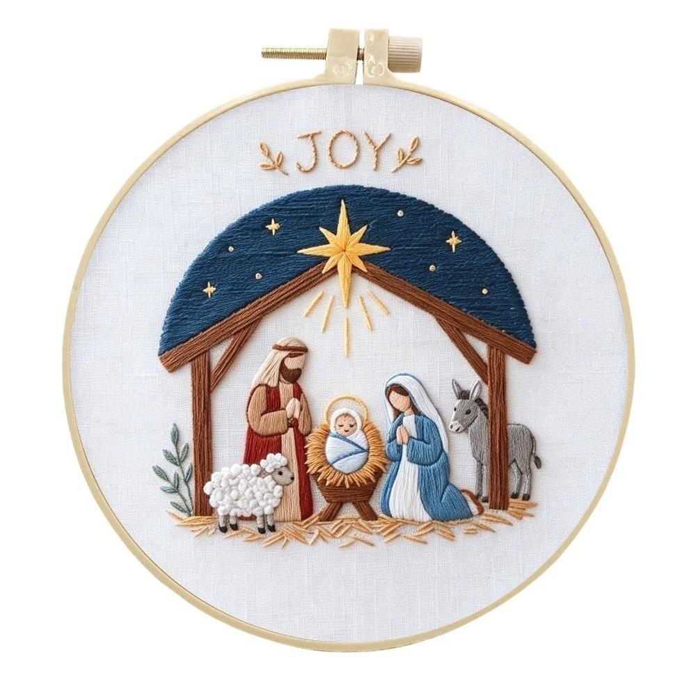 DIY Christmas Sewing Kits Santa Claus Punch Needle Kits Christmas Embroidery Kit Wall Decor