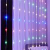 3X3M 300 LED PVC Waterfall Curtain Fairy Light Meteor Shower Rain String Light Water Flow Icicle Light For Wedding Party Decor