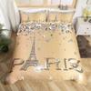 Watercolor Blue Sequin Duvet Cover Queen King Size Girls Teen Bedding Set Eiffel Tower Ombre Diamond Quilt Cover Home Decor