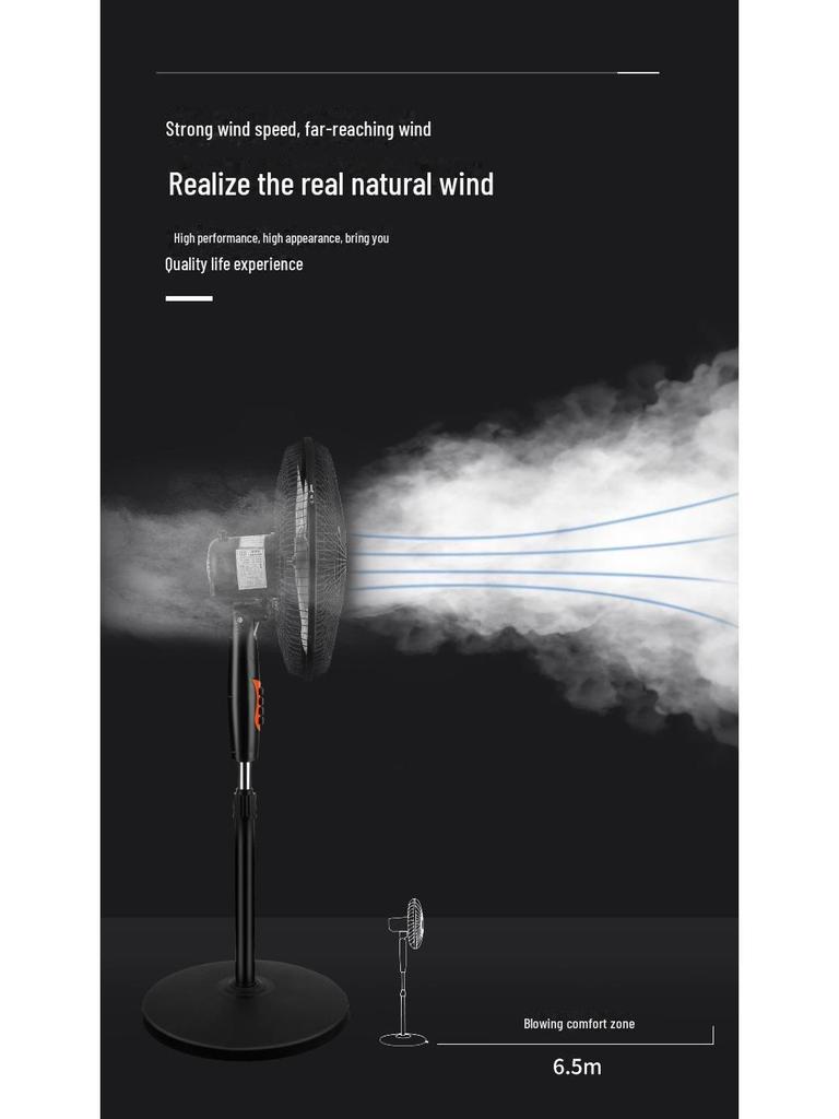 Compact Electric Floor Fan, Quiet Vertical Air Circulator, Removable & Washable for Home or Dorm Use